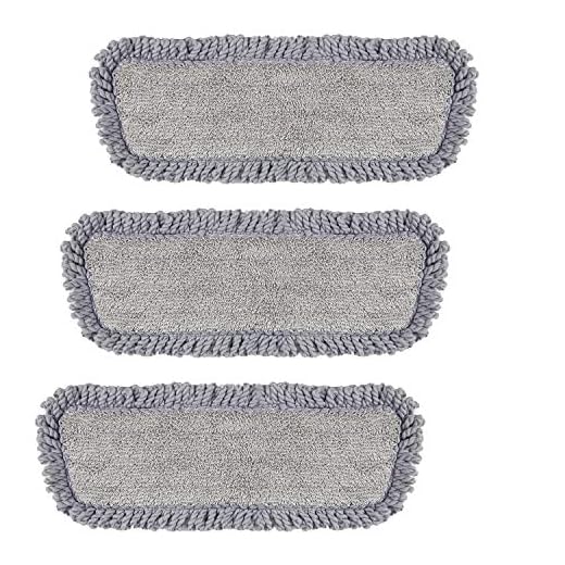 TINA&TONY Microfiber Spray Mop Replacement Heads 15.7",Washable Floor Cleaning Pads for Wet/Dust Mops Heads Refills Pads Compatible with Bona Floor Care System for Kitchen Home Floor Cleaning,3 Pack