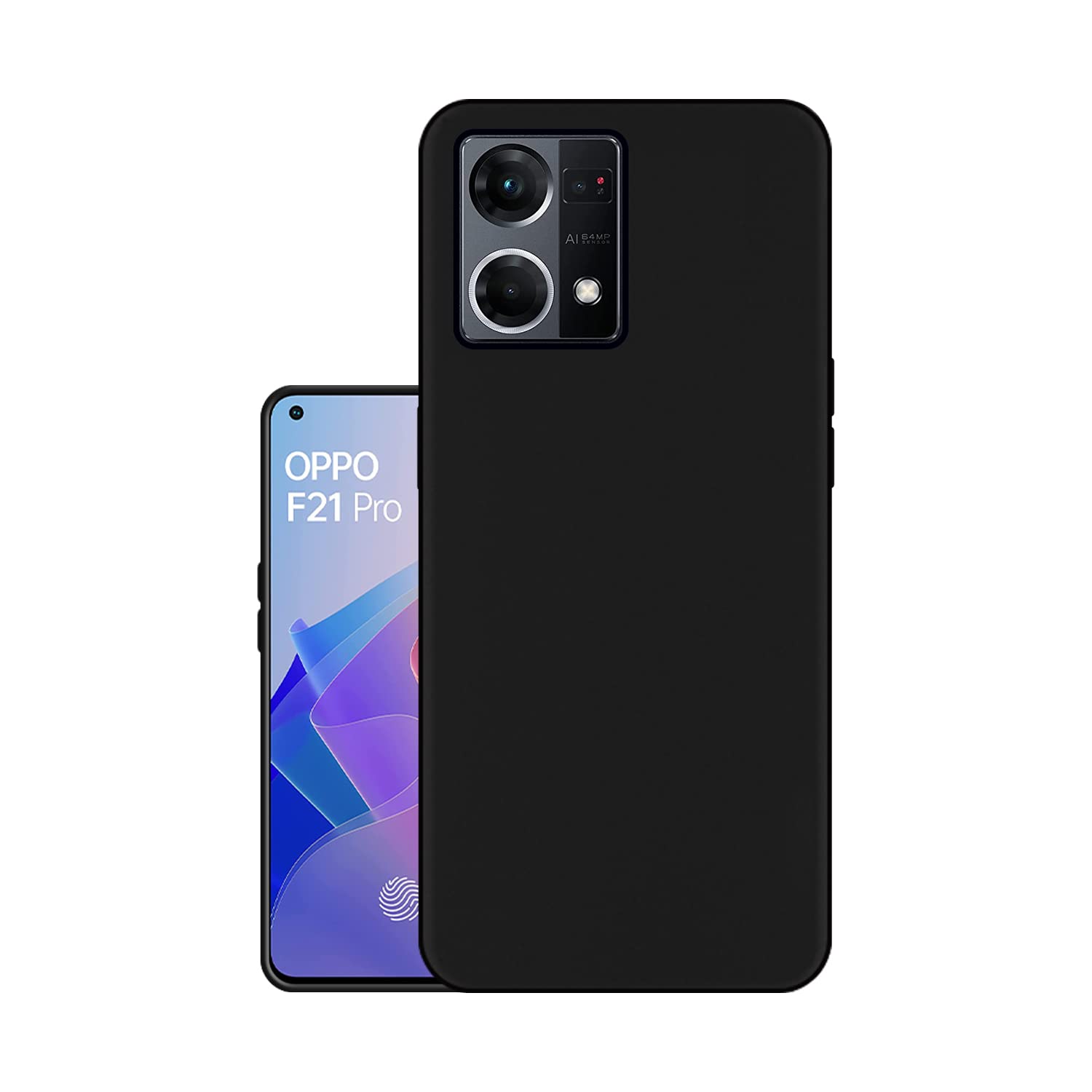 HELLO ZONE Exclusive Matte Finish Soft Back Case Cover for Oppo F21 Pro 4G - Black (B09Y8SVF9K) Amazon Price History, Amazon Price Tracker