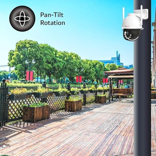 Image of Trueview 3MP 4G Mini PT Security Camera with SIM Support | All-Time Color Vision | 360 Pan | Two-Way Audio | Human Detection | 256GB SD & Cloud | IP66 Waterproof | Alexa Compatible | STQC Certified