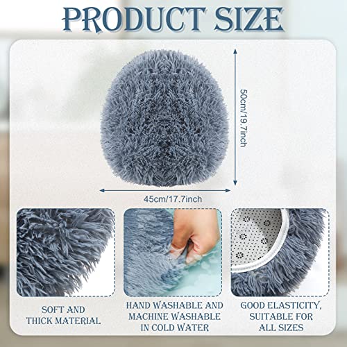 3 Stück Plüsch-WC-Sitzdeckelbezug, maschinenwaschbar, WC-Deckelbezug, weicher Standard-WC-Sitzbezug, flauschige… – Bild 3