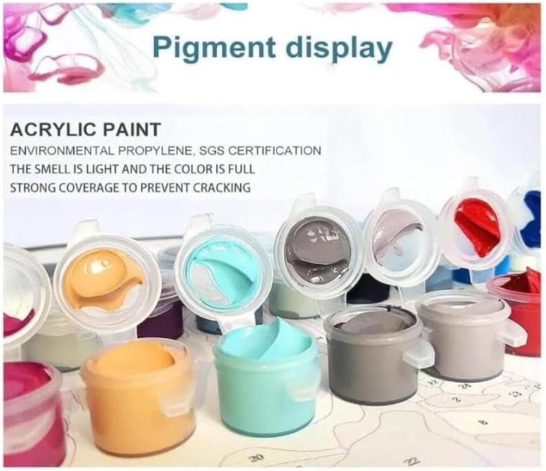 ZMHZMY Paint by Numbers Kit Digital Painting Cavalier King Charles Spaniel and Flowers DIY Oil Painting Drawing Canvas with Brushes Art Decorations 40x50cm 40x50cm Frameless