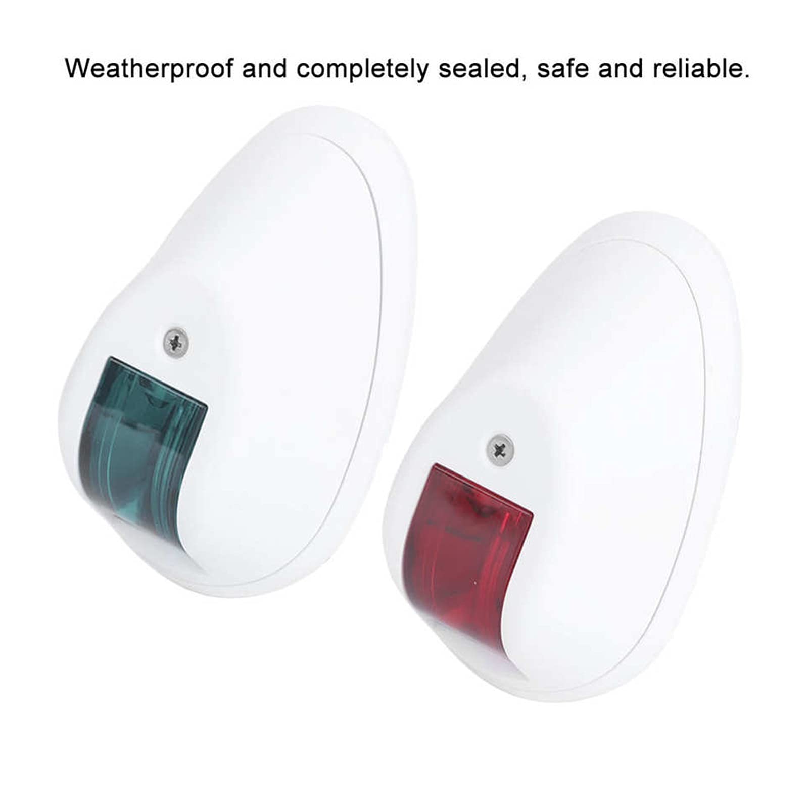 Navigazione delle luci della barca GUIDATO Segnale 1. 2 V 3W. Avvertimento di navigazione impermeabile Verde verde Porto rosso for alloggiamento yacht marino Per la navigazione e la pesca