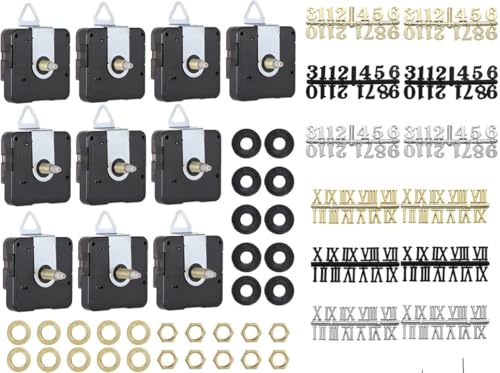 Mouvement d'horloge silencieux à balayage Homaisson : kit de remplacement 10 pièces sans bruit