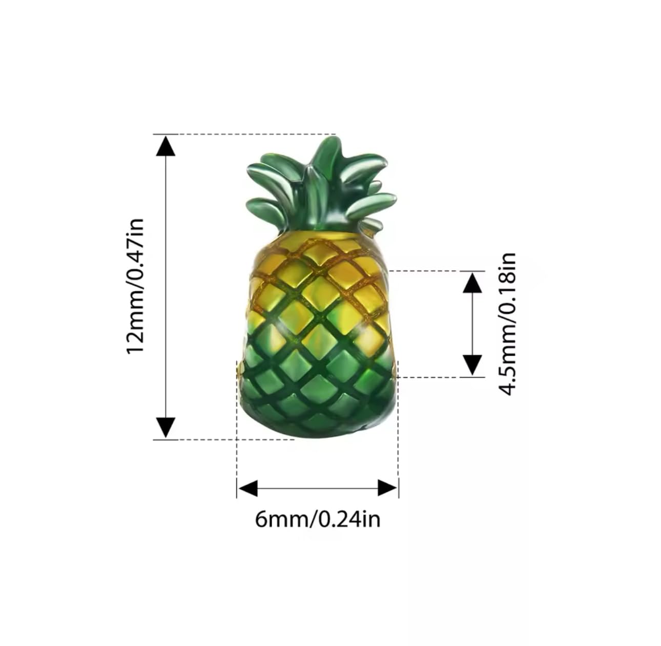 FLXHHX Abalorio De Piña, Fruta, Plata De Ley 925 Auténtica, Compatible con Pulsera