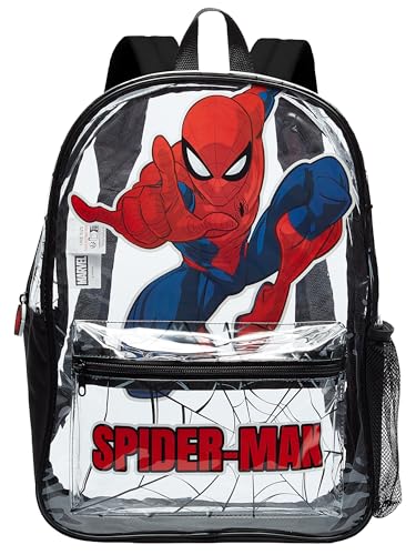 Marvel Spider-Man Sac à Dos Enfant, Sac Transparent,...