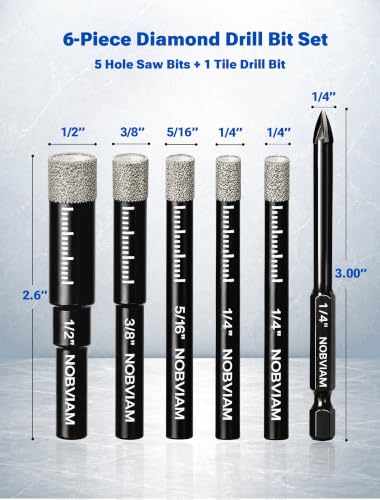NOBVIAM Dry Diamond Drill Bit Set