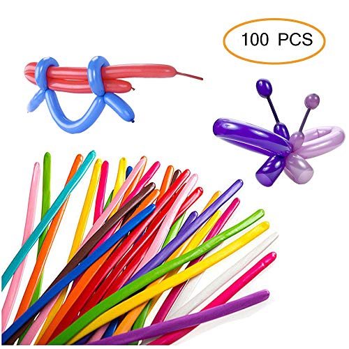 Maylai Balloon Animals Kit 100 Pack of Twisting Balloons 260Q Art Latex Long Balloons for Party Birthday Decoration