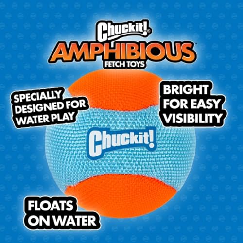 Image of Chuckit! Amphibious Mega Ball or Roller That Floats for Medium and Large Dogs | Doubles as a Fun Fetch Toy for Both Water and Land
