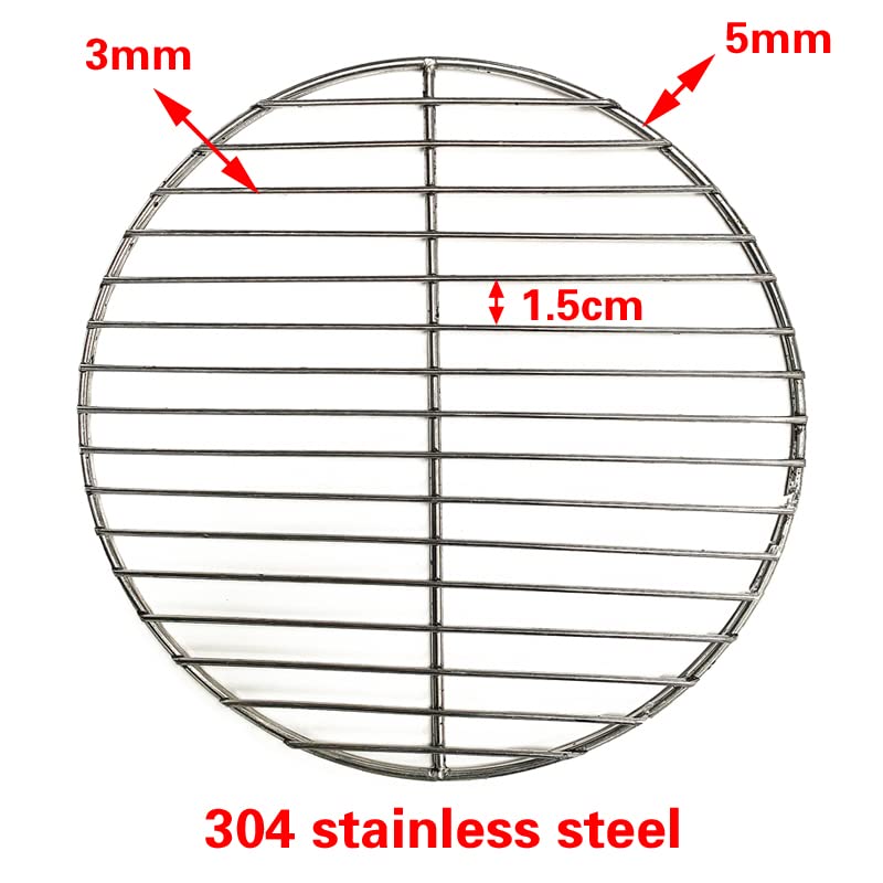 Malla Redonda para Parrilla de Barbacoa de Acero Inoxidable, Redes para Asar en casa, Herramienta para Parrilla, Redes de Hierro, Accesorios para Barbacoa, Rejilla Antiadherente para Barbacoa