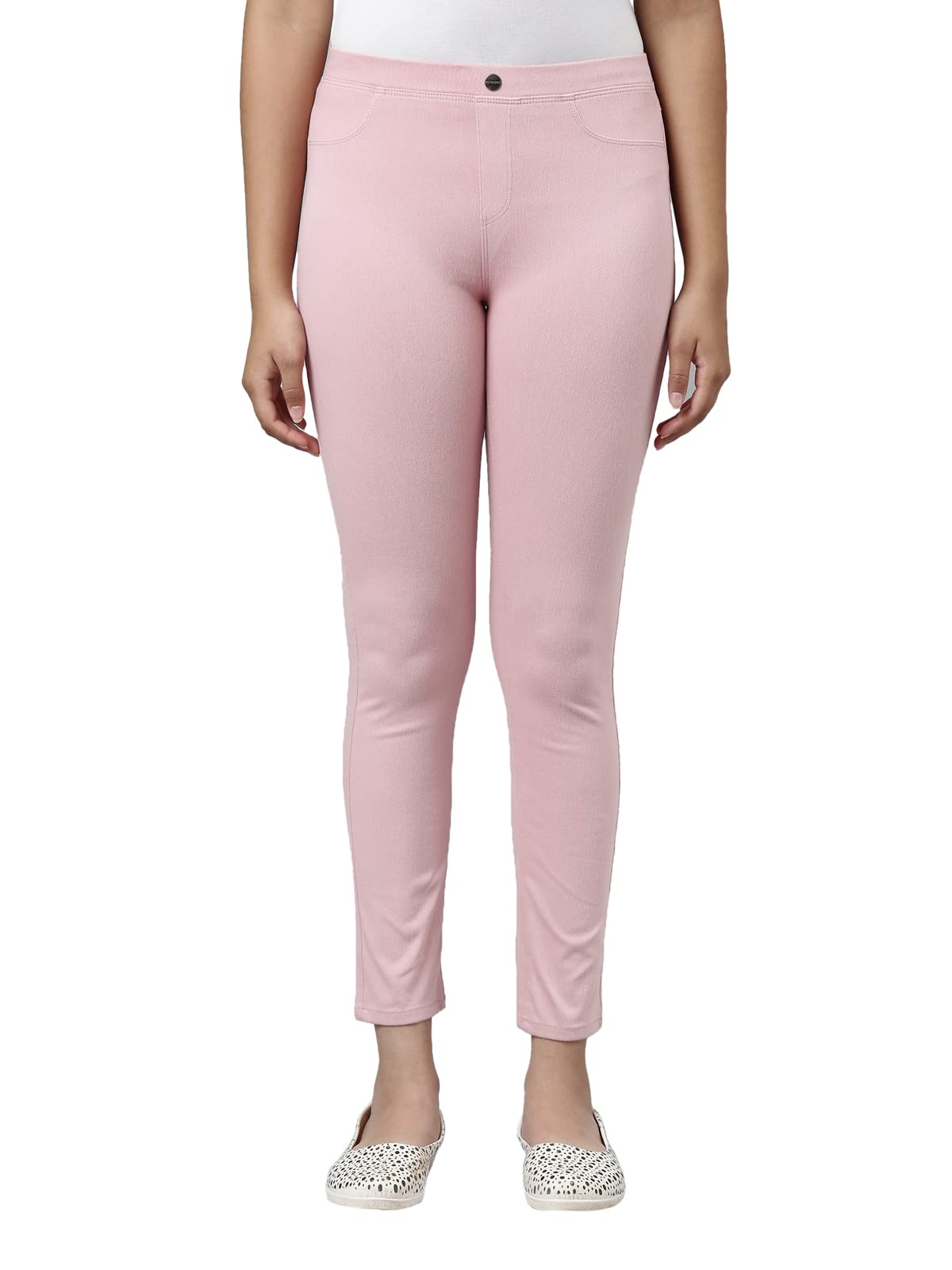 GO COLORS Girls Solid Jeggings