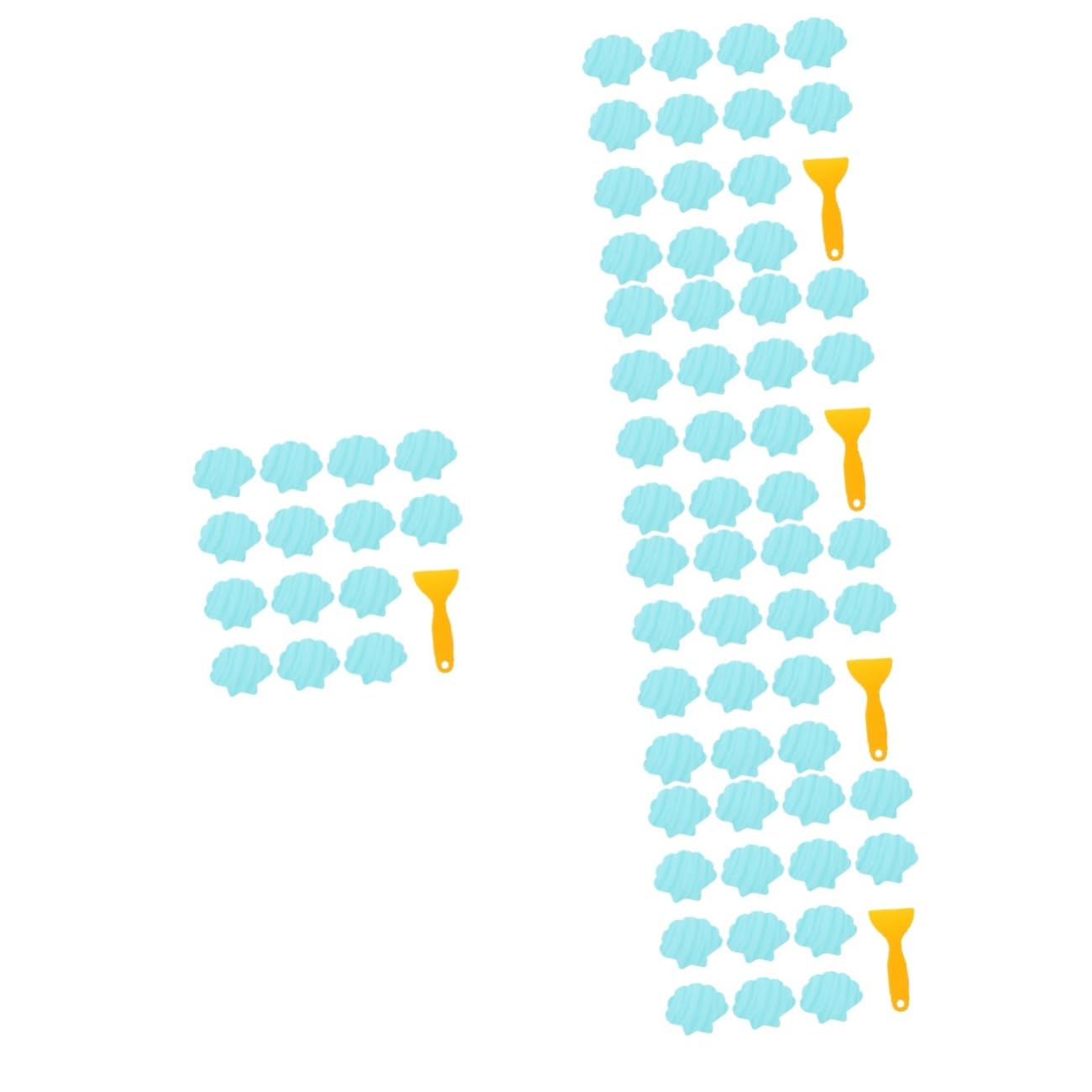 ABOOFAN 5 Juegos baño Pegatinas Antideslizantes Pegatinas Antideslizantes para bañera empuñadura de baño cáscara Pegatinas Antideslizantes Pegatinas para baño Familiar bañera Pegatinas