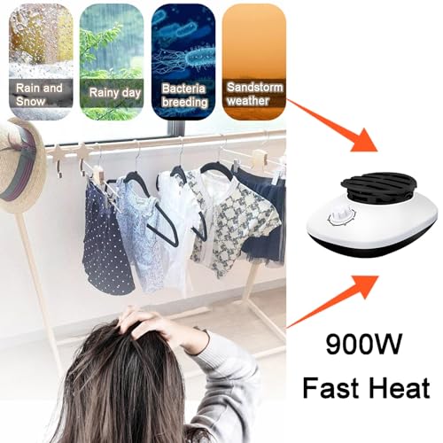 Droger Gastheeraccessoires, Kleding Drogen Thuis Mute Kleren Luchtdrogend 900W Gastheer Energiebesparende Mini Warmer Met Timing (Color : A) - Image 5