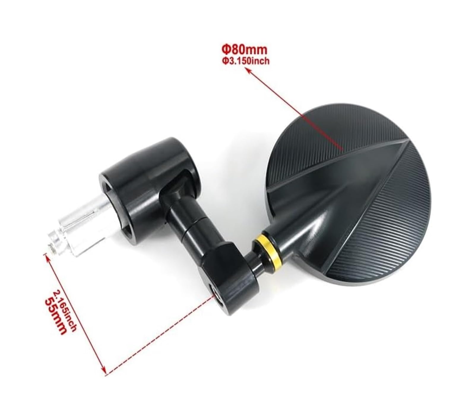 Motocicleta para Yamaha Tmax500 2001-2011 Tmax530 2013-2021 Tmax 560 Moto Rétroviseurs Poignée Latéraux Espejo Retrovisor(Oro)