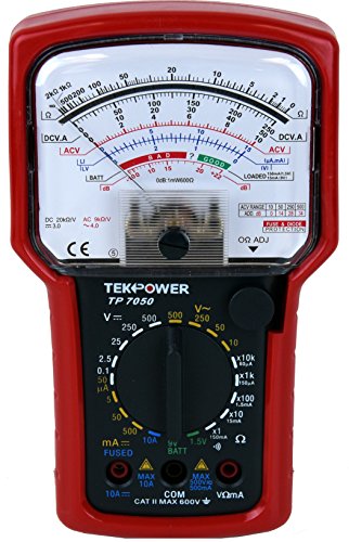 Tekpower TP7050 7-Function 20-Range High Accuracy Analog Multimeter with Battery Tester - Thumbnail 3