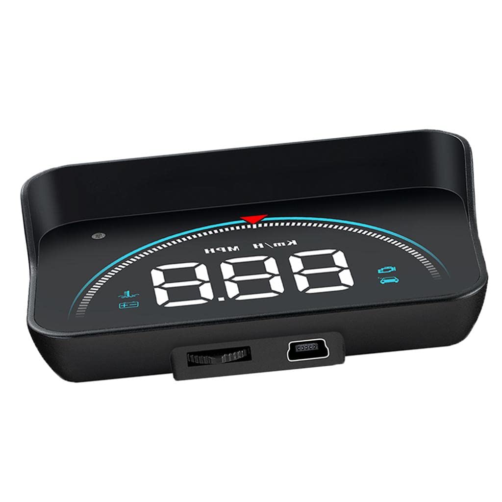 THE STYLE SUTRA® Obd Hud Head Up Display Digital Car Speed On-Board Computer Speedometer | 1 X M8 Car Hud 1 X Obd Cable 1 X Reflective Film 1 X Non-Slip Mat 1 X User Manual-picture-24