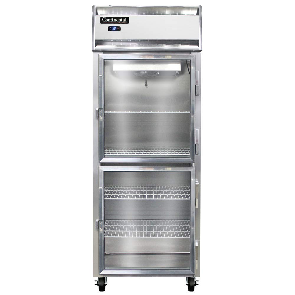 1RES-SS-GD-HD Extra-Wide Single Section Reach In Glass Door Refrigerator by Continental Refrigerator – Commercial Grade