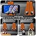 2 Packs Car Seat Hooks, Leather Car Headrest Hook, Car Purse Hook Seat Back Hanger Storage Organizer, Car Hook for Purses and Bags(Brown)