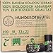 HUND IST KÖNIG® Hundekotbeutel biologisch abbaubar [270 Stk.] 100% kompostierbare Kotbeutel für Hunde biologisch abbaubar - Reißfeste Hunde Kotbeutel Rollen | Hunde Beutel geruchs- & blickdicht