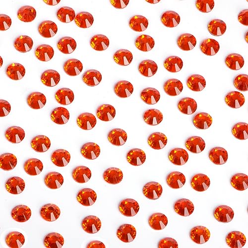 Image of Bymitel Hotfix Crystal Rhinestones Round Gems Iron on DIY Jewelry Making Flat Back for Crafts,Hyacinth, 6.3mm(SS30 /288pcs)