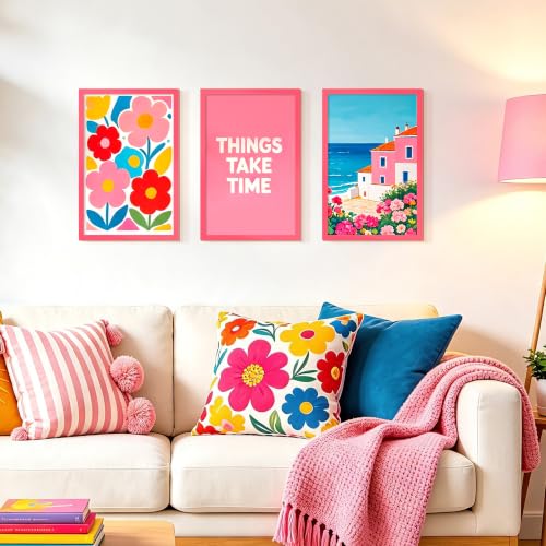 Image of upsimples 11x17 Picture Frame, Wall Decor Poster Frames, Hot Pink 1 Pack