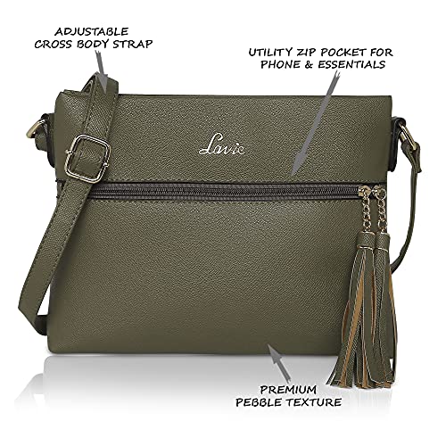 Image of Lavie Women's Tasco Tassel Sling Bag | Ladies Purse Handbag