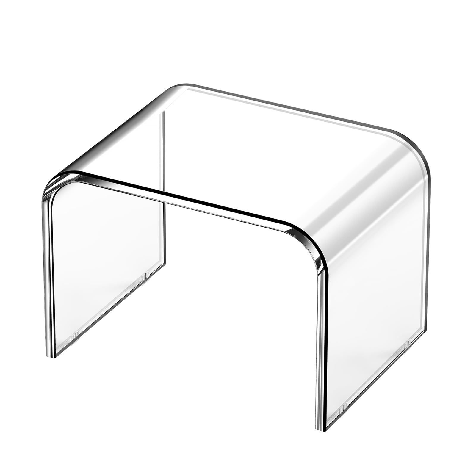 Marchepied en Acrylique,Tabouret de Salle Bain Transparent,Tabouret de Douche Acrylique pour Cuisine Chambre Et Salon (Clear, Non Slip)