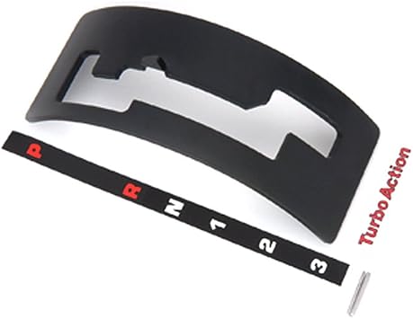 Shifter Gate Plate, Reverse Pattern, Steel, Black Powder Coat, Turbo Action Cheetah SCS Shifter, Torqueflite 727/904, Each