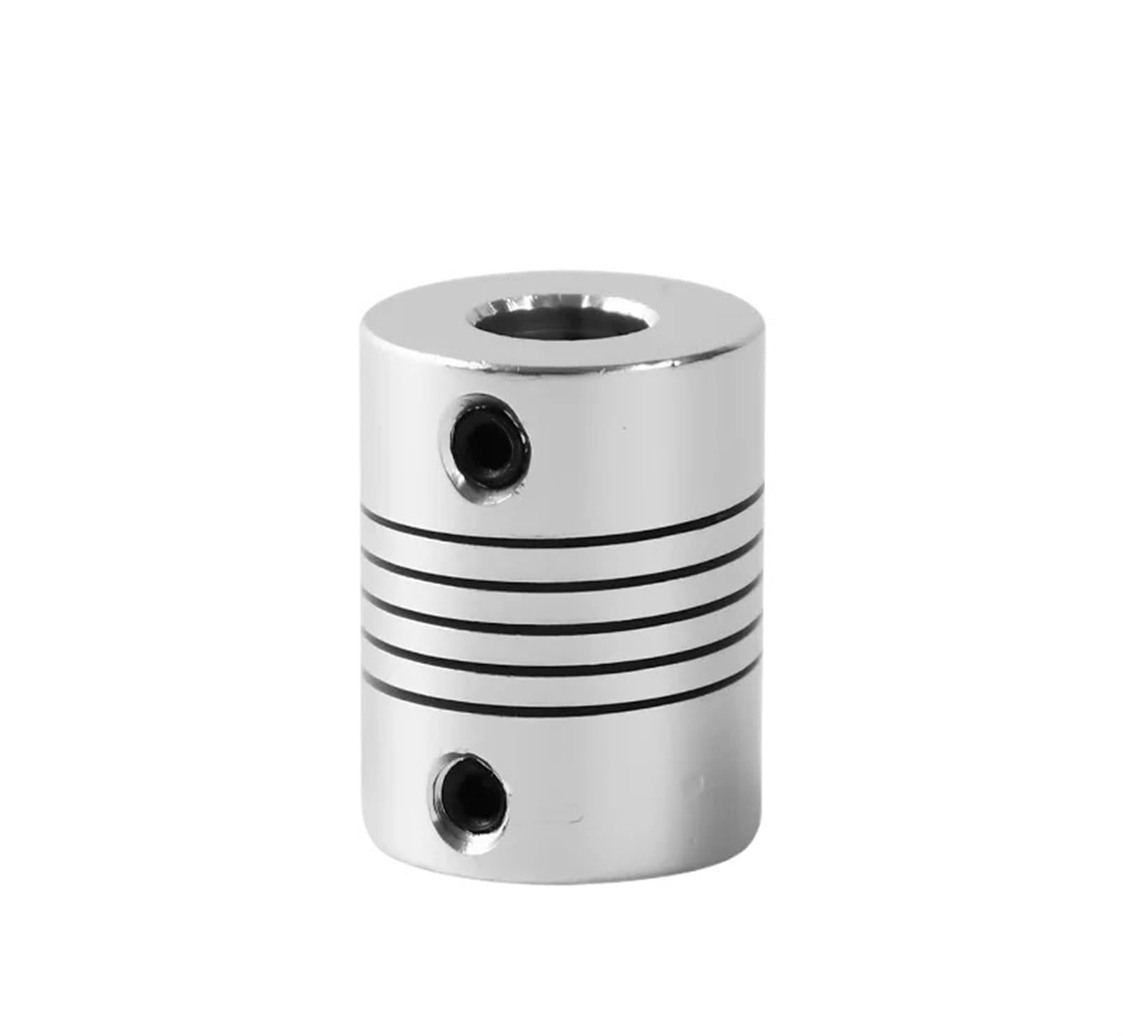 Rigid coupling,Stainless steel rigid coupling 1pcs D19L25 3mm 4mm 5mm 6mm 6.35mm 8mm 10mm Aluminum Flexible Coupling for Stepper Motor Coupler Shaft Couplings 3D Printer(5X10)