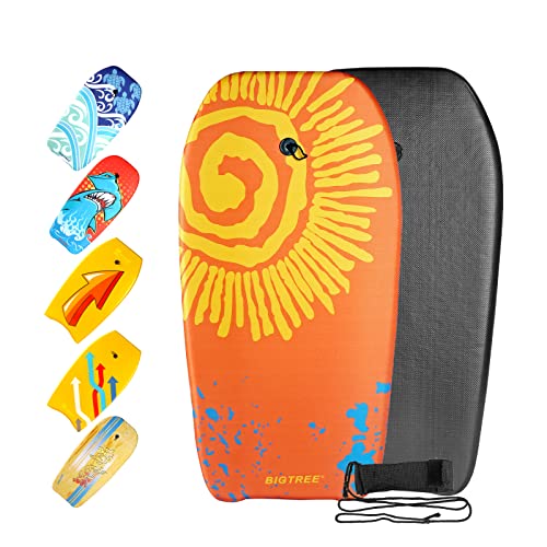 37" or 41" Lightweight Panda Eye Bodyboard for Beach Recreation