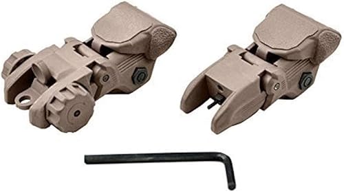 Miniatura 2 de Vista de respaldo abatible de polímero mira delantera y trasera