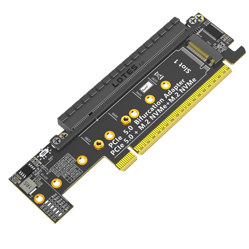 Adaptador NVMe dual PCIE x16 tarjeta M.2 SSD PCIe 5.0 para duplicar almacenamiento