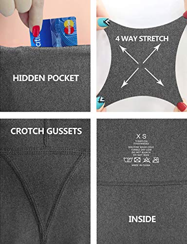 Image of BUBBLELIME 29 inch /31 inch /33 inch /35 inch /37 inch 3 Styles Women's High Waist Bootcut Yoga Pants Basic /Side Pockets Tummy Control Workout Flared