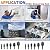 GQFOWE 6Pcs HVAC Repairing Set, Boring Drill Bits, Air Conditioner Copper Tube Expander Swaging Tool Manual Copper Pipe Swage, Soft Copper tubing 1/4'', 3/8'',1/2'',5/8'',3/4'',7/8'' Bits Set