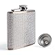 SPDYCESS Edelstahl Flachmann 6oz Diamant Frauen Flachmänner mit Trichter Tragbar Flachmann von Alkohol zum Wandern Hochzeit Reisen Party