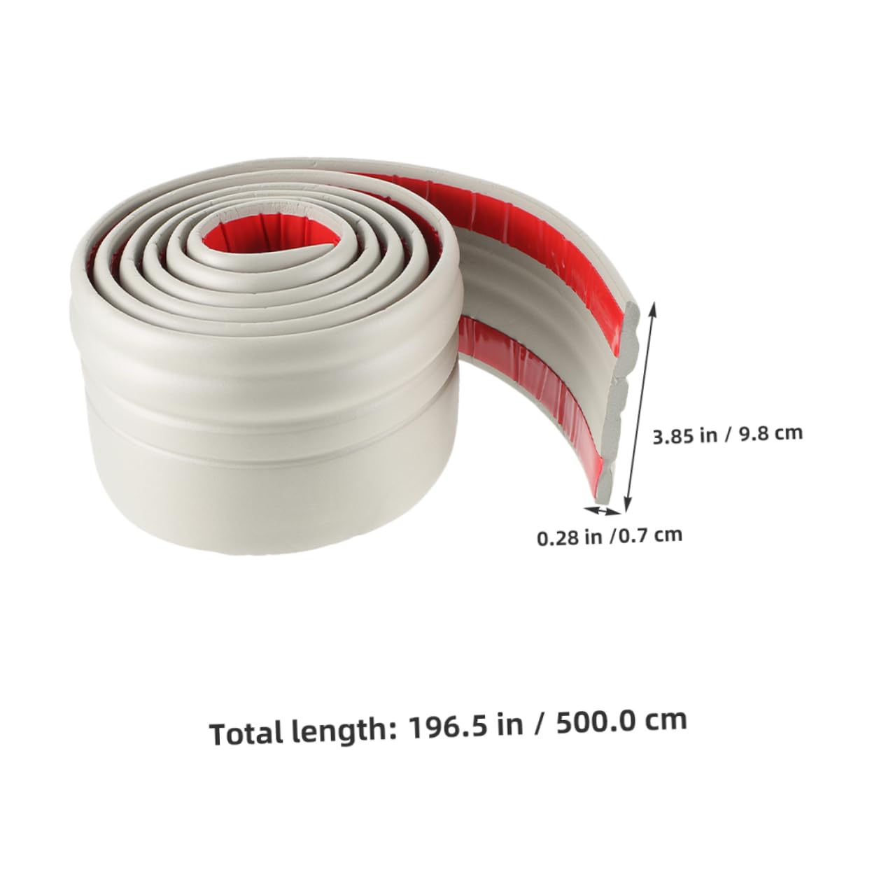 Uonlytech Zócalo Autoadhesivo Moldura Flexible Para Esquinas De Pared Borde De Pared Autoadhesivo Para Decoración De Salas y Paredes Metros