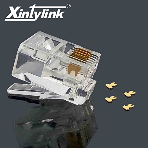Buy Buyme Xintylink Rj11 Connector Rj11 Plug Gold Plated 6P4C Male