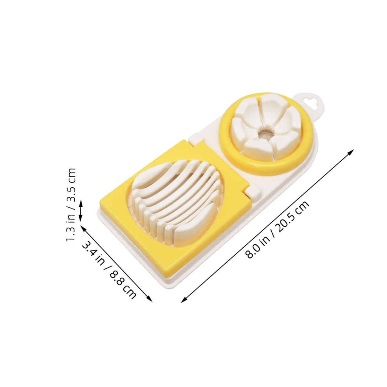 OFFSCH Egg Slicer Boiled Egg Fruit Slicer Manual Cutting Tool Safe Easy to Use Stainless Steel Pp Kitchen Slicing Gadgets