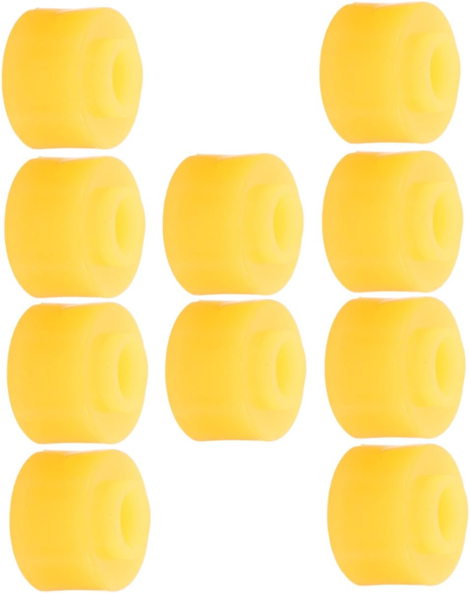 Mikinona 10pcs Shock Absorber Rubber Bushings Kit, Suspension Anti-vibration Mounting Rings for Car and Truck Wheel Replacement, Sturdy 1.1x0.79' Rubber Suspension Bushings for Rear