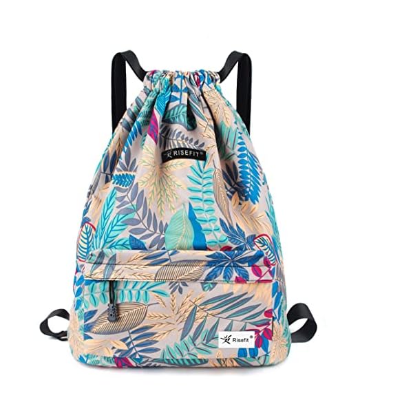 Waterproof Drawstring Bag, Gym Bag Sackpack Sports Beach Backpack for Men Women