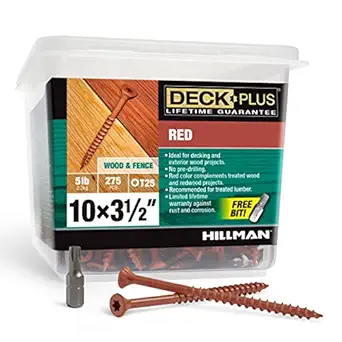 Deck Plus 48436 Wood Screws #10 x 3-1/2