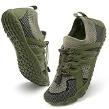 Stelle Water Shoes for Women Men, Quick-Dry Barefoot Aqua Shoes for Beach, Swim, Pool, Boating & Yoga, Lightweight Water Shoes for Adult （Utility Green，10）