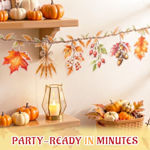3 Pcs Fall Leaves Garland for Thanksgiving Decorations - image 4