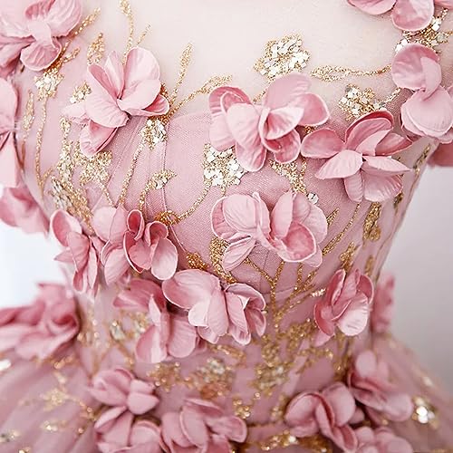 2023 Flower Applique Quinceanera Dresses Sleeveless Floor Length Ball Gown Prom Dress with Ruffles4