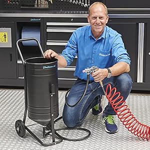 Datona Mobiles Sandstrahlgerät - 50L Injektorstrahler mit Strahlpistole, Schlauch & Düse - Rost, Lack & Farbe effizient entfernen