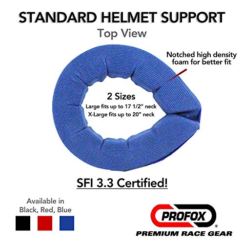 PROFOX 3105 Helmet Support (X-Large, Black)