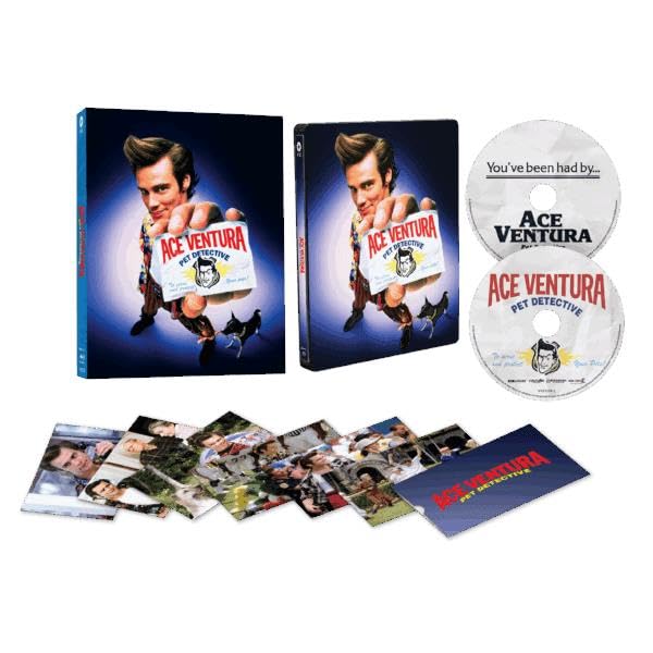 Ace Ventura Pet Detective (Limited Edition 4K + Blu-Ray) (Steelbook + Lenticular Hardcover + Art Cards)
