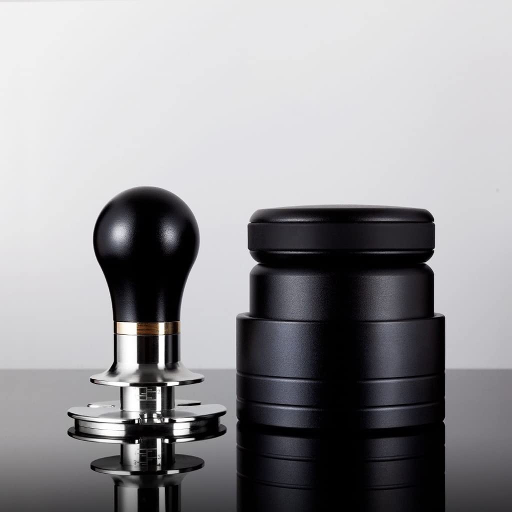 TJLSS Aguja Café Altura Ajustable 58 mm Distribuidor Nivelador Herramienta Prensa en Polvo Acero Inoxidable Tamper de café (Color : C)