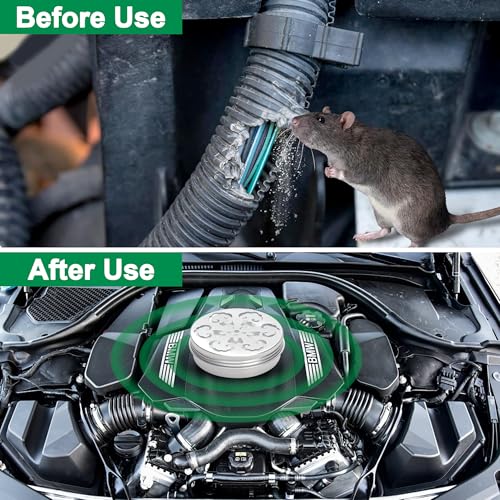 image for Crobirware 4 Pack Rodent Rat Repellent for Car Engines - Peppermint Oi