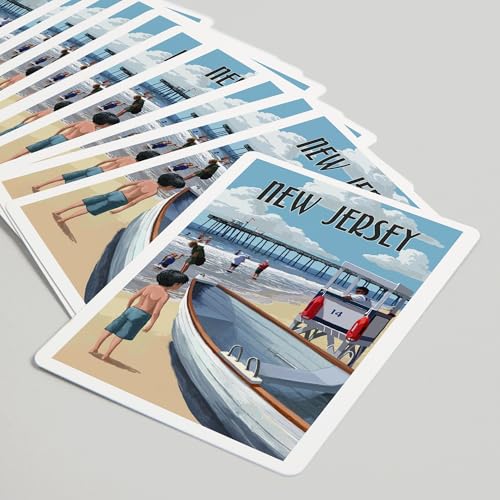 Baraja de cartas Poker New Jersey Painterly 52 piezas miniatura 5