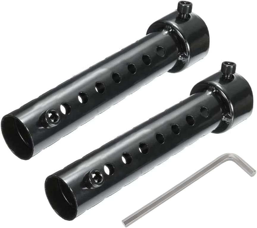 Silenciador de escape de motocicleta, silenciador universal, silenciador de tubo de escape, 2 piezas de 1.38 pulgadas